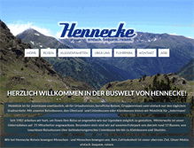 Tablet Screenshot of hennecke-reisen.de
